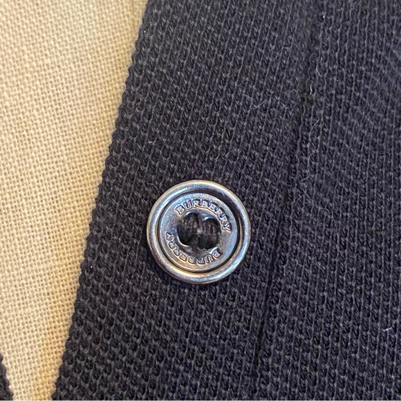 Burberry S cotton piqué gathered cap sleeve tshirt. - Picture 10 of 12